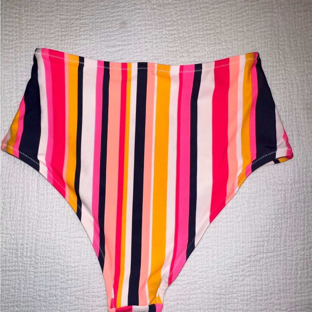 Aerie Colorful Striped Bikini Bottom - Picture 2 of 3